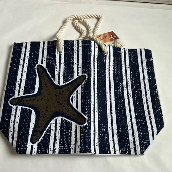 Caren Keith Bag Canvas Handbag Beach Vacation Travel Handbags New - Picture 1 of 6